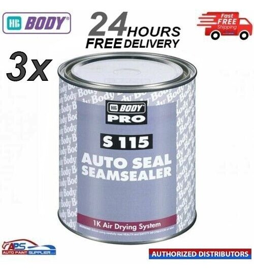 3x HB BODY, MIPA & FMT BRUSHABLE SEAM SEALER 1kg - FAST DELIVERY