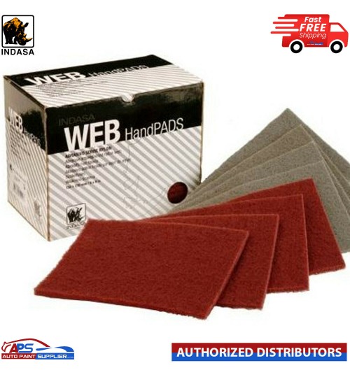 INDASA WEB NYLON HARD PADS C45909 VERY FINE RED PK20 - SCOTCH ABRASIVE