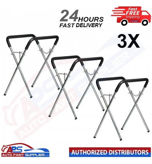 3 X FMT Body Shop Trestle Table / Panel Stand Adjustable - FAST DELIVERY