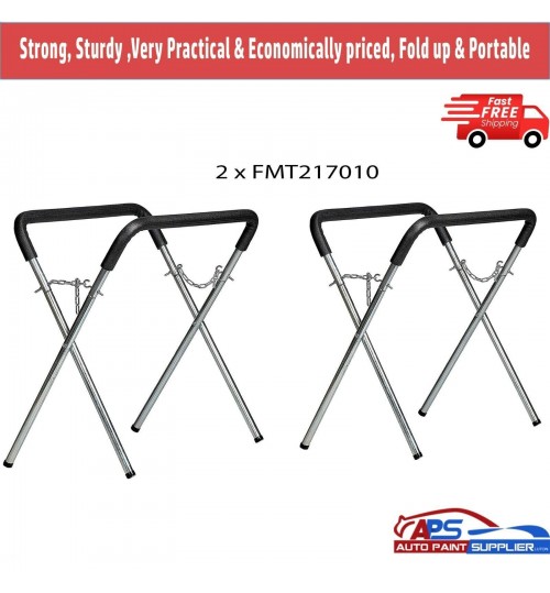 2 x Body shop Bumper Wing Bonnet Painting Prep Panel Trestle Trestle FMT Stand
