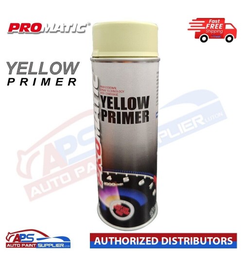 PROMATIC RAPID BUILD HIGH BUILD PRIMER AEROSOL RP500 500ML - YELLOW