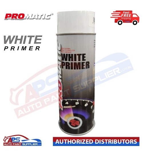Promatic Professional Spray Paint Aerosol white Primer Fast Drying