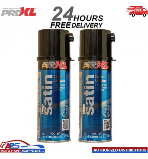 2 X ProXL ProSatin 400ml Aerosol Satin Lacquer Pro XL Pro Satin
