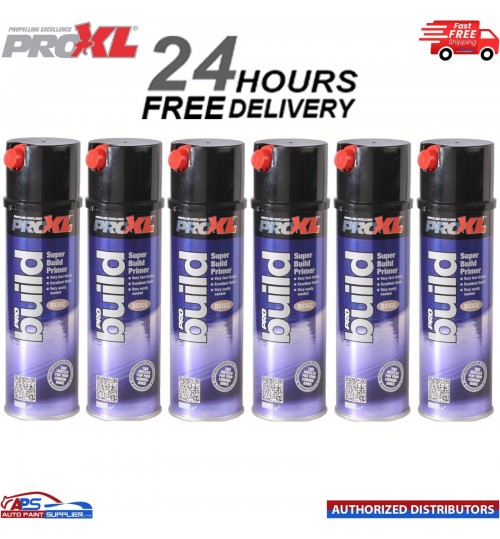 6x PROXL Pro Build Super Build Beige primer Aerosol (500ml) CAN HIGH QUALITY