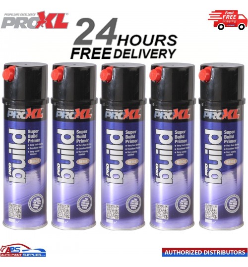 5x PROXL Pro Build Super Build Beige primer Aerosol (500ml) CAN HIGH QUALITY