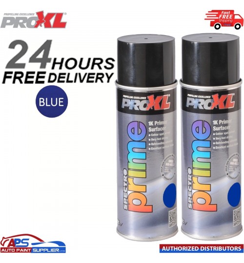 2 X PROXL SPECTRO PRIME AEROSOL 400ML - BLUE -PRO XL SPOT ETCH