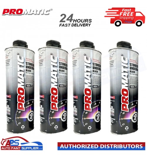 4X PROMATIC STONECHIP UNDERBODY BLACK COATING - 1L