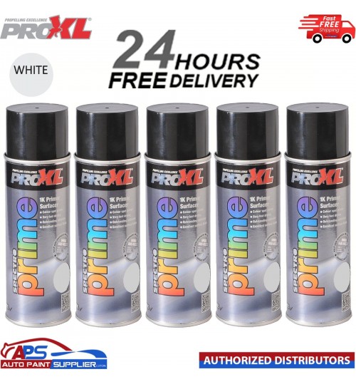 5 X PROXL SPECTRO PRIME AEROSOL 400ML - WHITE - PRO XL SPOT PRIMER ETCH