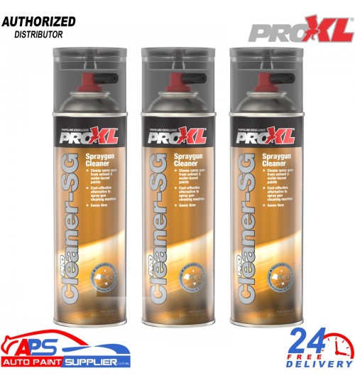 3x ProXL ProCLEANERSG Spray Gun Cleaner 500ml – Professional Aerosol