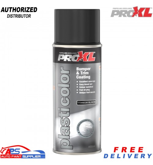 ProXL Plasticolor 1K Bumper & Trim Coating 400ml – Titanium Black