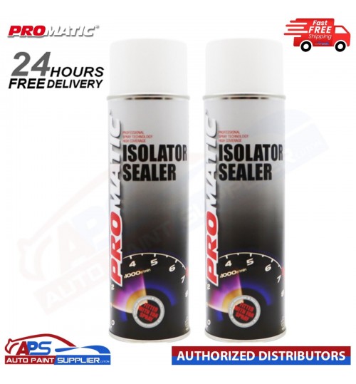 2x PROMATIC ISOLATOR SEALER SPRAY AEROSOL PRIMER 500ML - FAST DELIVERY
