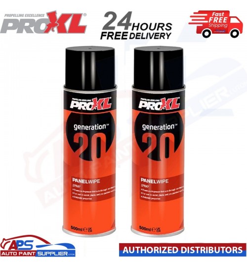 2x ProXL Generation 20 Panel Wipe Degreaser Aerosol (500ml) - FAST DELIVERY