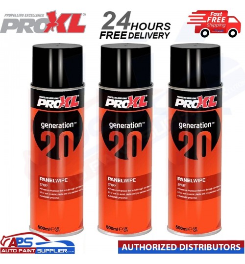 3x ProXL Generation 20 Panel Wipe Degreaser Aerosol (500ml) - FAST DELIVERY