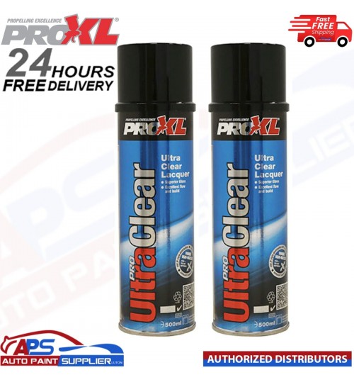 2X PROXL PRO Ultra Clear Gloss Lacquer Aerosol (500ml) - FAST DELIVERY