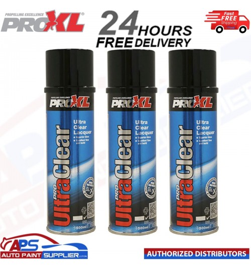 3X PROXL PRO Ultra Clear Gloss Lacquer Aerosol (500ml) - FAST DELIVERY
