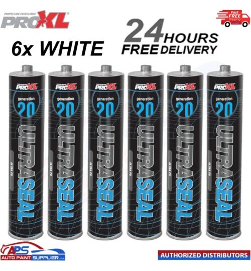 6x PROXL GENERATION 20 ULTRA PU SEALER WHITE - 310ml Car Body Sealer