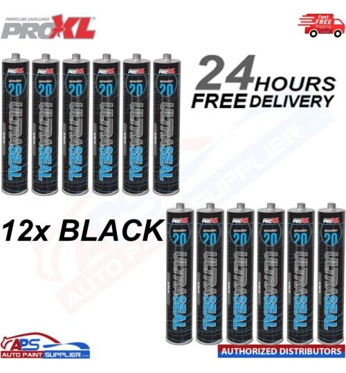 12X PROXL GENERATION 20 ULTRA PU SEALER BLACK - 310ML Car Body Sealer