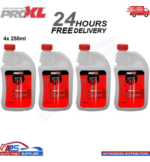 4x PROXL ROCKET PAINT ACCELERATOR FOR 2KPAINTS CLEARCOATS PRIMER - 250ML