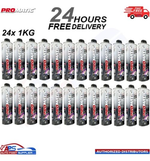 24X PROMATIC BLACK STONECHIP UNDERBODY COATING 1 KG - FAST DELIVERY
