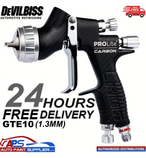 DeVilbiss Carbon Edition PROLite 1.2mm General Setup Spray Gun GTE10 905063-CB