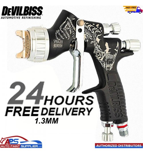 Devilbiss Spralien Reborn Pro Lite 1.3mm Gravity Spray Gun & Cup LIMITED EDITION