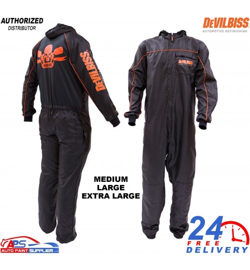 DeVilbiss Premium Professional Pro Clean Spray Painter's Overalls Reuseable