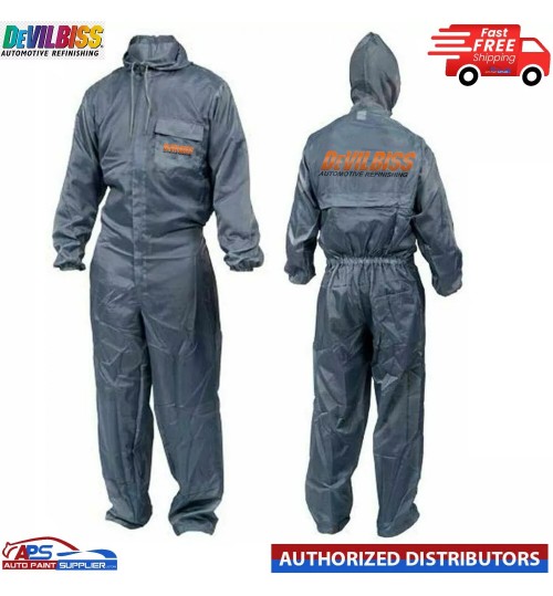 DeVilbiss Professional Pro Clean Spray Painter's Overalls Reuseable XL