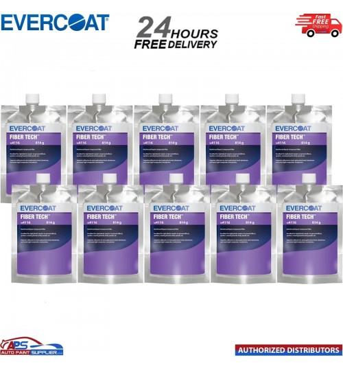 10x EVERCOAT FIBER TECH REINFORCED REPAIR COMPOUND FILLER 709ML INC HARDENER