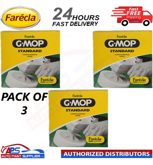 3 Pack Farecla 6" G Mop Standard Compounding 14mm Foam 150mm - FAST DELIVERY