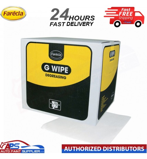 Farecla G PLUS Wipes Degreasing Cloths Wipes Box 100 - FAST DELIVERY