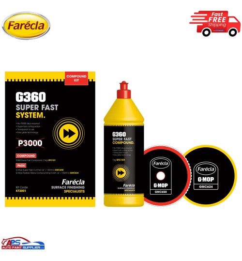 G360 FARECLA [KT3001] SUPER FAST COMPOUND SYSTEM FINISH KIT