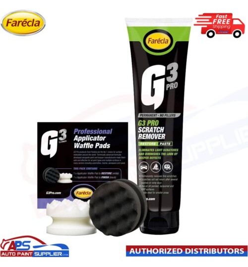 FARECLA G3 PRO SCRATCH REMOVER PASTE 150ML AND G3 WAFFLE PADS / BODYWORK DETAIL