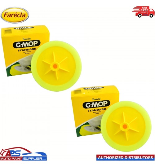 2X FARECLA G-MOP G Mop 6" YELLOW Compounding Head 14mm thread GMH601