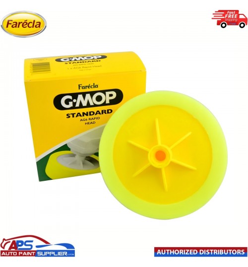x1 FARECLA G-MOP G Mop 6" YELLOW Compounding Head 14mm thread GMH601