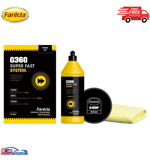 G360 FARECLA SUPER FAST FINISH SYSTEM FINISH KIT -KT3006 POLISH AND PADS