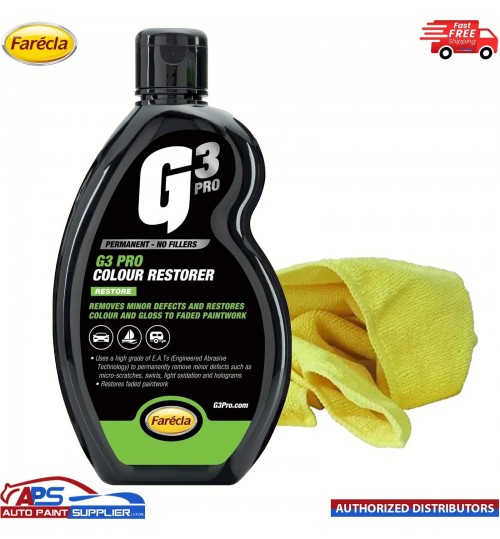Farecla G3 Pro Colour Restorer (7195) Liquid 500ml + Free Microfibre Cloth