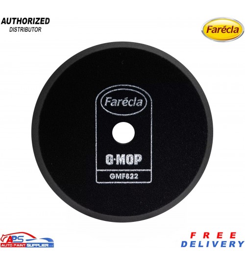 Farecla GMF822 G Mop Black Waffle Pad – 200mm / 8 inch Finishing Foam