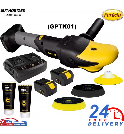 Farecla GPTK01 Rotary Car Polisher Kit – G Plus Cordless Machine
