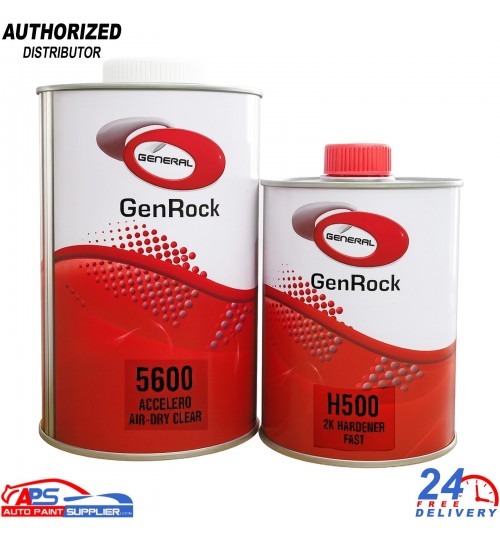 GenRock 5600 Air-Dry Lacquer 1.5L with H500 2K Fast Hardener Pack