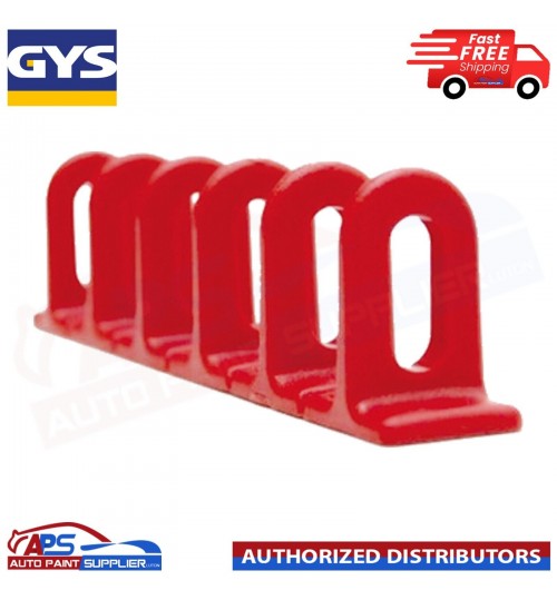 GYS SET OF 3 RED FLAT PLASTIC MULTI PADS - GYS 048119 - 6x22x156mm