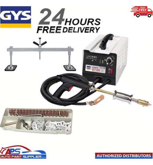 GYSPOT 27.02 DUAL ACTION LEVER BAR REPAIR KIT + GYS DENT PULLER + ADDITIVE KIT