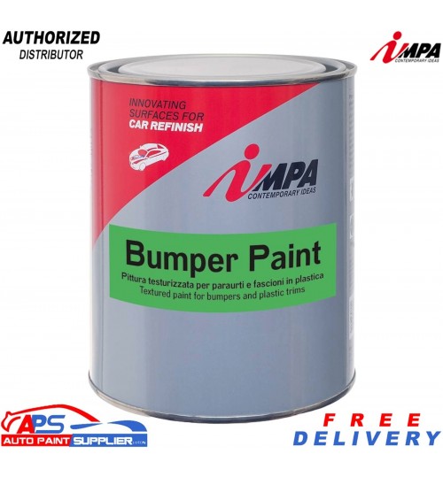 Dark Grey Bumper & Trim Paint 1L - Textured Plastic Paint for Bumpers