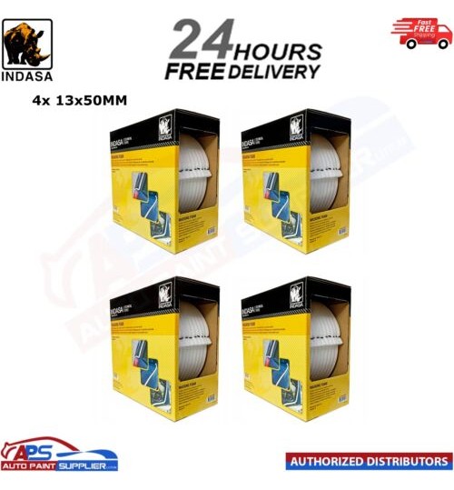 4x INDASA RHYNO SOFT EDGE MASKING FOAM 13MM X 50M - FAST DELIVERY