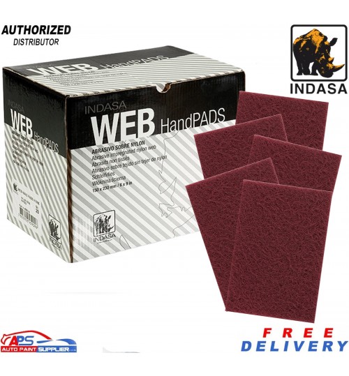 Indasa Scotch-Brite Scratch Pads – Very Fine Red Surface Prep