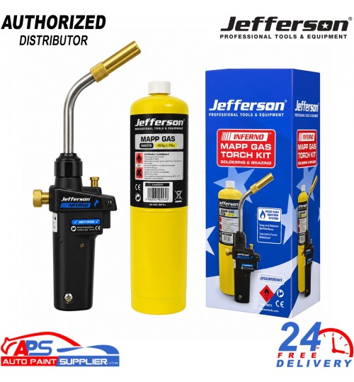 Jefferson Soldering & Brazing Gas Torch MAPP Gas Kit JEFGASTORCHKIT