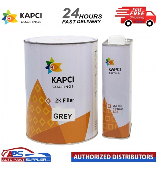 Kapci 3.75L 2K High Build Filler Primer Kit Grey FAST DELIVERY Model No. FLK