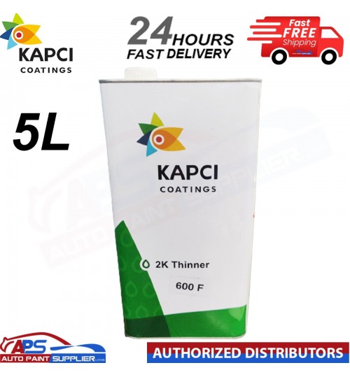 KAPCI COATINGS 2K THINNER 600 F 5 LITRE FOR 2K PAINTS - FAST DELIVERY