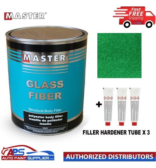 MASTER FIBER GLASS STRUCTUR MULTI FUNCTIONAL BODY FILLER BIG SMOOTH EASY SAND 3L