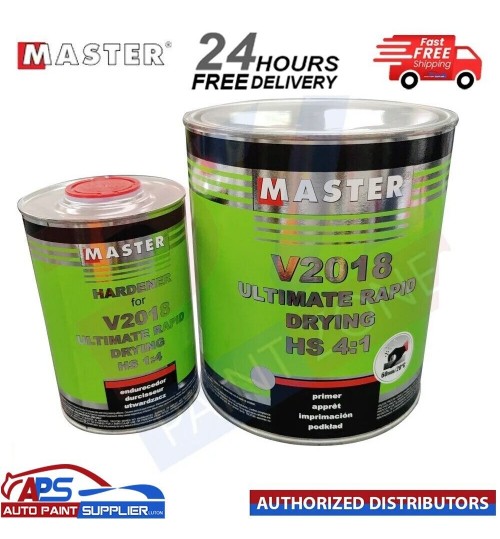 MASTER V2018 ULTIMATE RAPID DRYIMG HS 4:1 PRIMER 3.6 L WITH HARDENER 0.9 L GREY