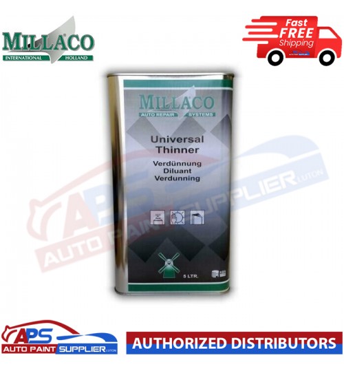 MILLACO Basecoat & 2k Car Automotive Paint Thinner 5 Litre Gun Cleaner Primer 5L